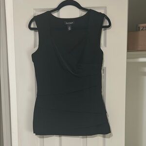 White House Black Market Fitted Black Sleeveless Tank Top